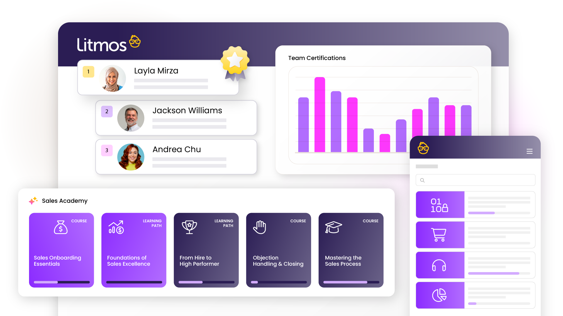 Litmos learner dashboard