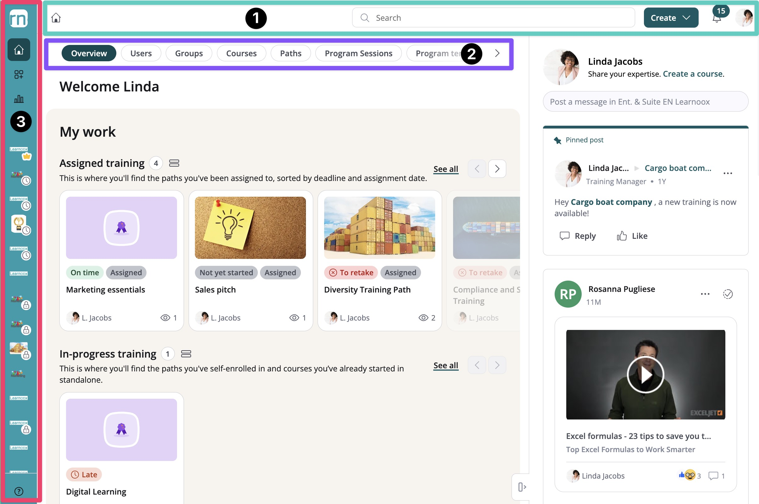 360Learning course structure