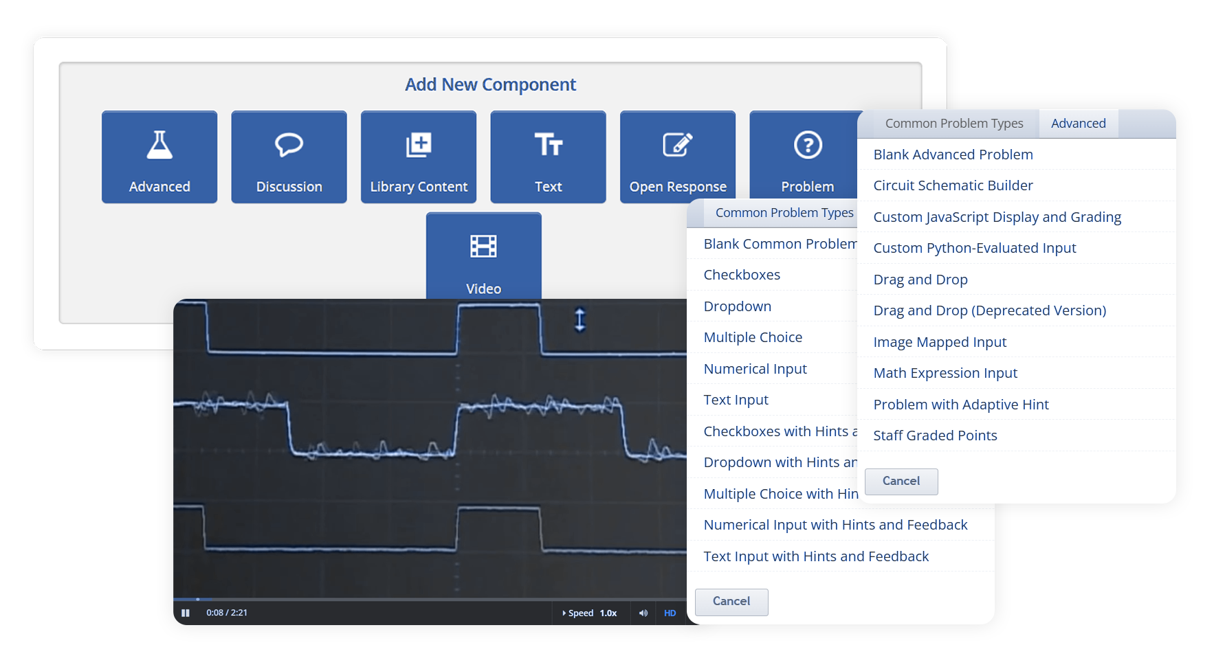 Simple authoring tool Components